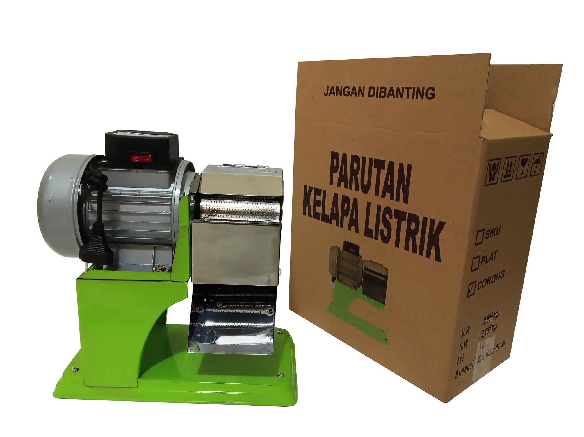 PARUTAN KELAPA CORONG KAKI PLAT